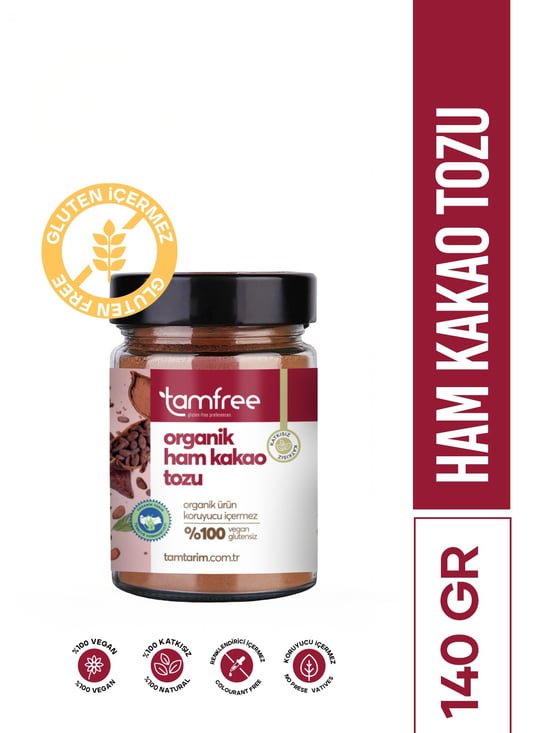 Tam Tarım Tam Free Organik Ham Kakao 140 GR