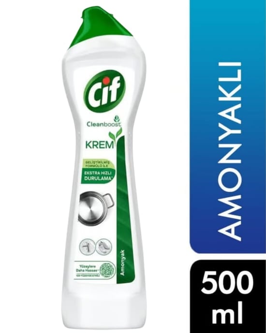 Cif Krem Amonyaklı Yüzey Temizleyici 500 Ml