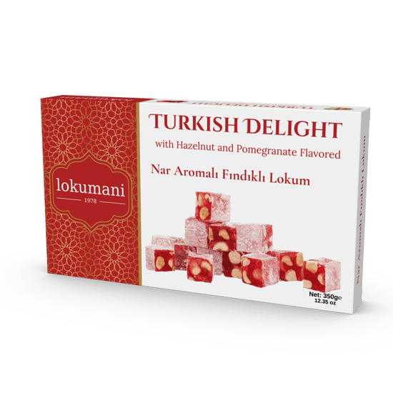 Lokumani Nar Aromalı Fındıklı Lokum 350 Gr