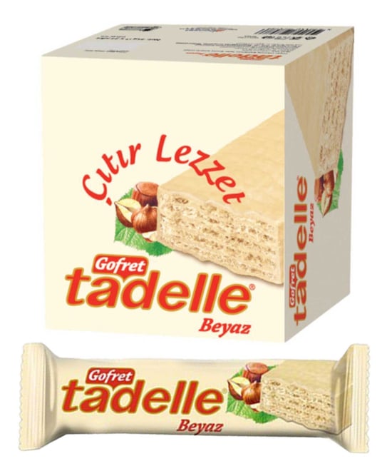 Tadelle Gofret 35 Gr 24'lü Paket Beyaz Çikolatalı