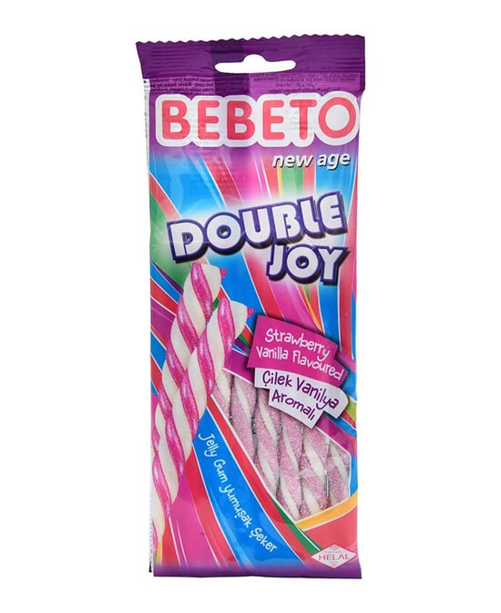 Bebeto Double Joy Şekerleme 75 Gr Çilek Vanilya