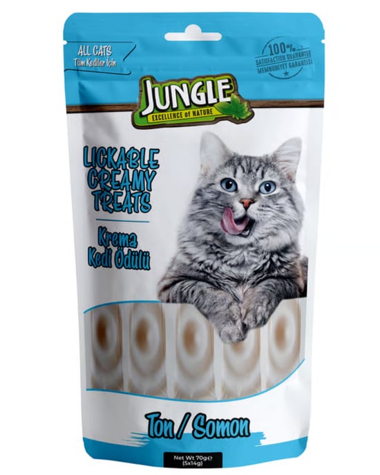 Jungle 14 Gr *5'li Krema Kedi Ödül Maması Ton & Somon Jngc-002