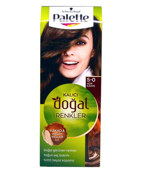 Palette Saç Boyası Doğal Renkler Açık Kahve 5-0