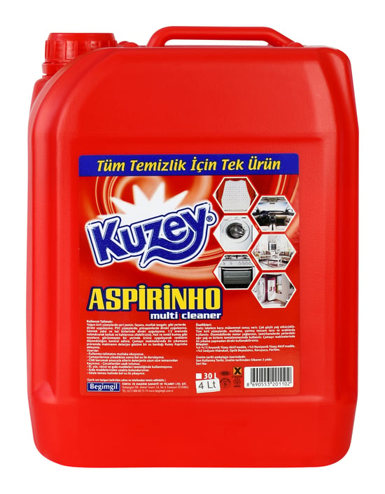 Kuzey Aspirinho Çok Amaçlı Temizleyici 4 Lt