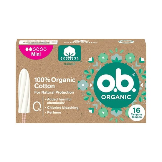 O.b Mini Organik Tampon 16'lı