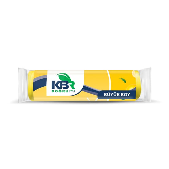 KBR Büzgülü Büyük Boy Çöp Torbası Limon 10'lu