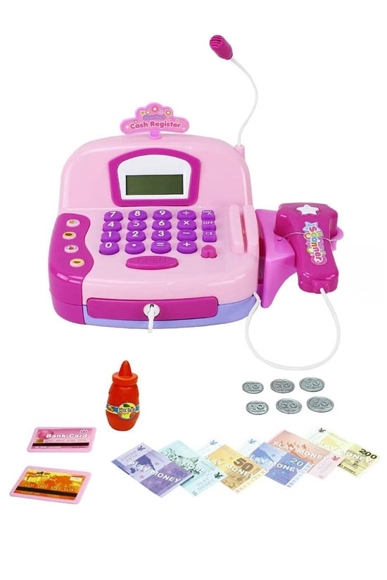 Rozitoys Mikrofonlu İşıklı ve Sesli Yazar Kasa