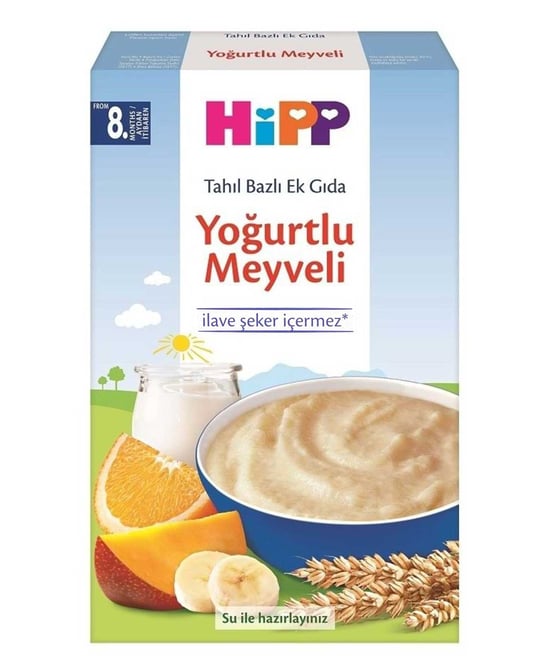 Hipp Tahıl Bazlı Ek Gıda Yoğurtlu Meyveli 250 G
