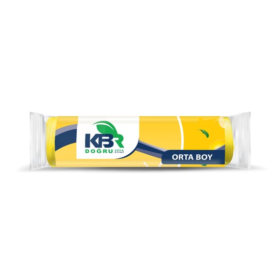 KBR Büzgülü Orta Boy Çöp Torbası Limon 10'lu