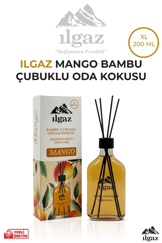 Ilgaz Mango Bambu Çubuklu Oda Kokusu 200 ML | XL Red Diffuser