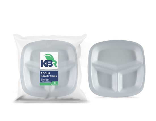 KBR 3 Gözlü Köpük Tabak