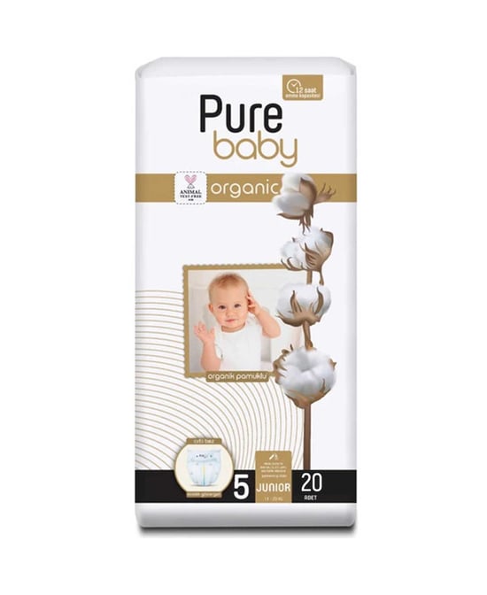Pure Baby Bebek Bezi Pamuk Jumbo Paket Junior 20'li