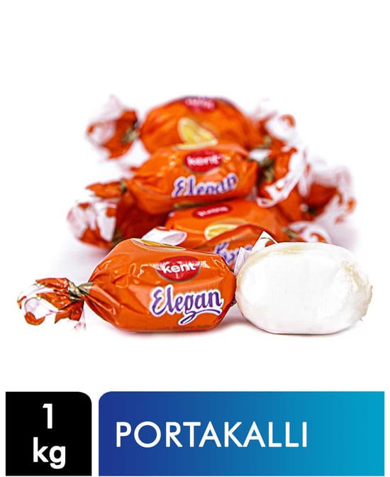 Kent Elegan Bayram Şekeri 1 kg Portakallı