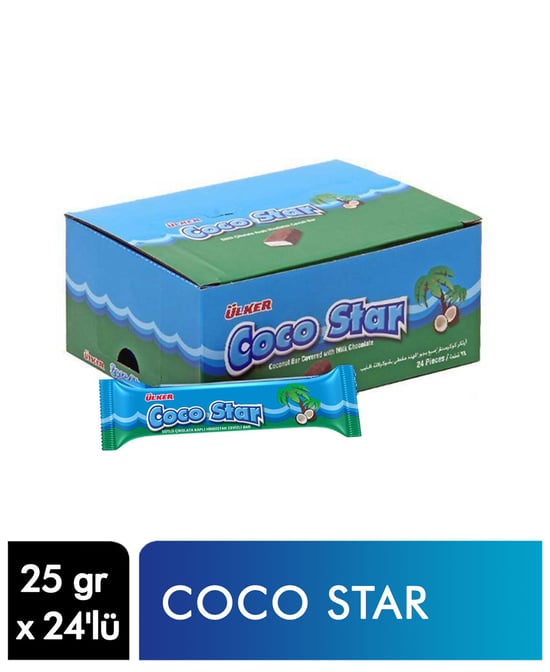Ülker Cocostar Çikolata 25 gr 24'lü Paket