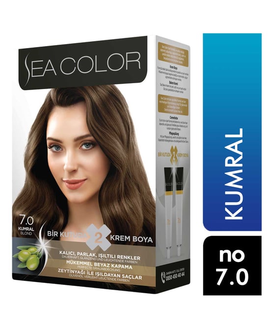 Sea Color Saç Boyası 7.0 Kumral