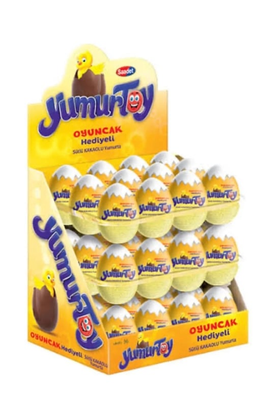 Yumurtoy Oyuncaklı Yumurta Çikolata 25 Gr 36'lı Paket