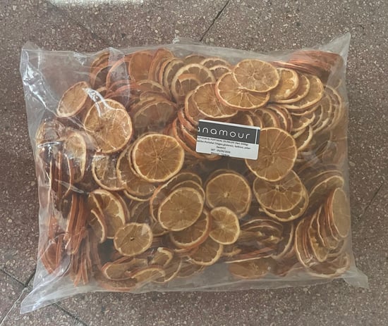 Anamour Natural Kabuklu Portakal Kurusu - Cips Portakal (şekersiz) - Kuru Meyve Kıtırı 1 Kg