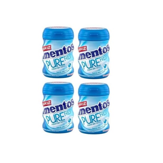 Mentos Sakız Nane 60 Gr Şişe X 4 Adet