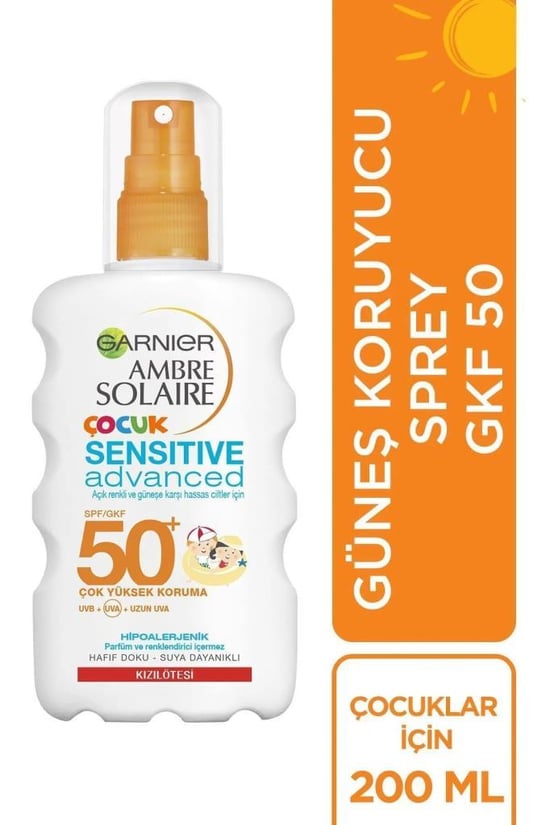 Garnier Ambre Solaire Çocuk Güneş Spreyi Spf50+ 200 Ml