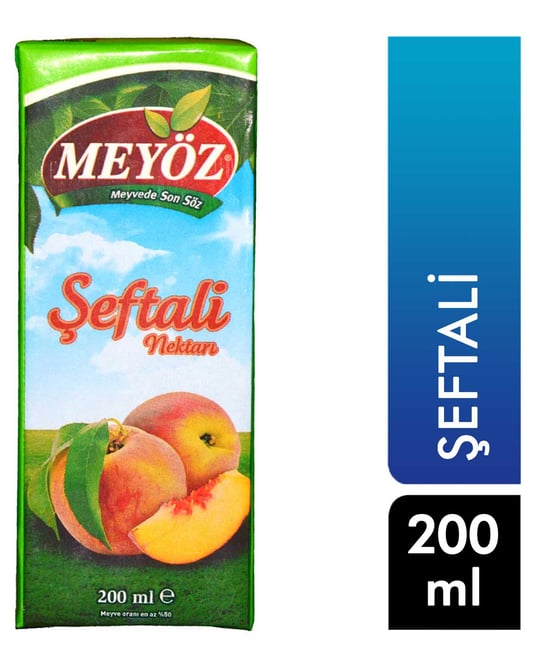 Meyöz Meyve Suyu 200 Ml Şeftali