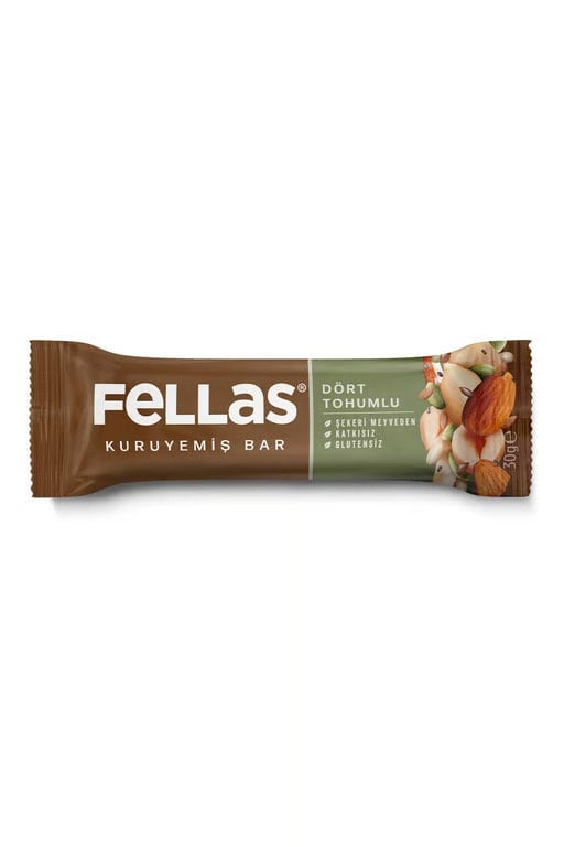 Fellas Dört Tohumlu Kuruyemiş Bar 30g X 12 Adet