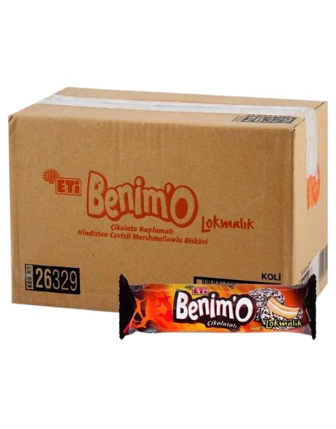 Eti Benimo Çikolata Kaplamalı Hindistan Cevizli Marshmallowlu Bisküvi 80 Gr