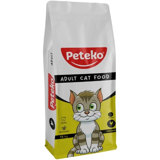 Peteko Yetişkin Kedi Kuru Maması Tavuklu 15 Kg