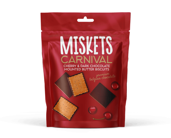 Miskets Bitter Çikolatalı Vişneli Mini Petibör 50g (12’li Kutu)