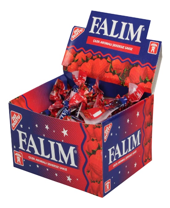 Falım Sakız 100'lü Paket Çilek Aromalı