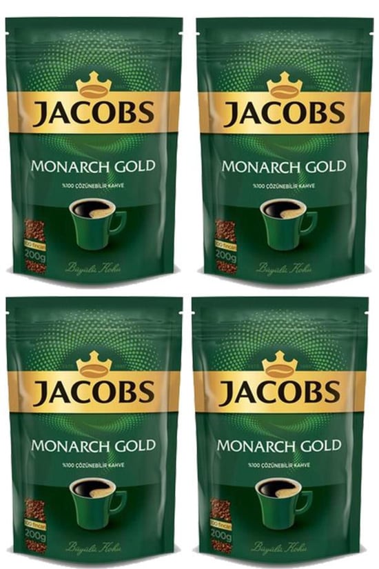 Jacobs Monarch Gold Granül Kahve 200 gram x 4 Adet