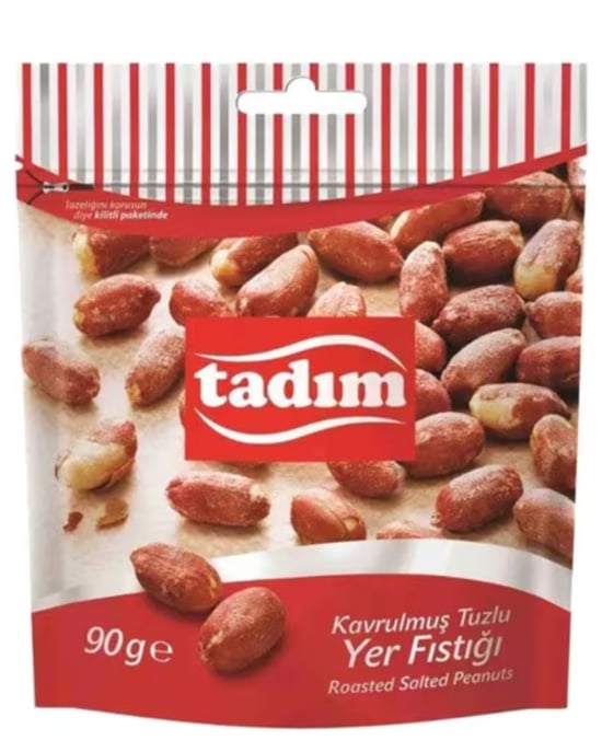Tadım Kavrulmuş Tuzlu Yer Fıstığı Kuruyemiş 90 Gr