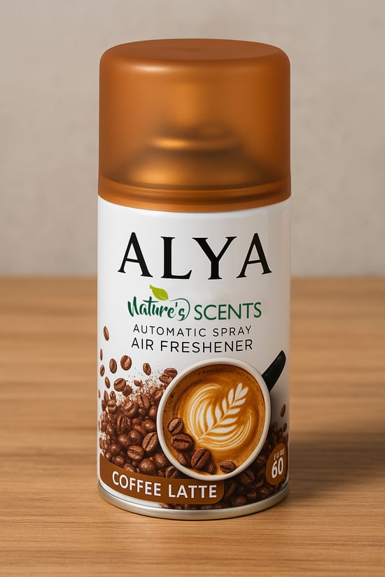 Alya Nature's Scents Coffee Latte Oda Kokusu Yedek Makine Spreyi 250 Ml