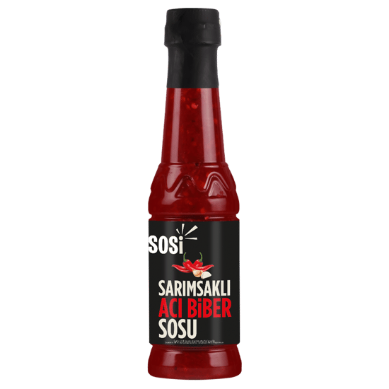 Sosi Biber Parçacıklı Acı Biber Sosu Sarımsaklı 350 Ml