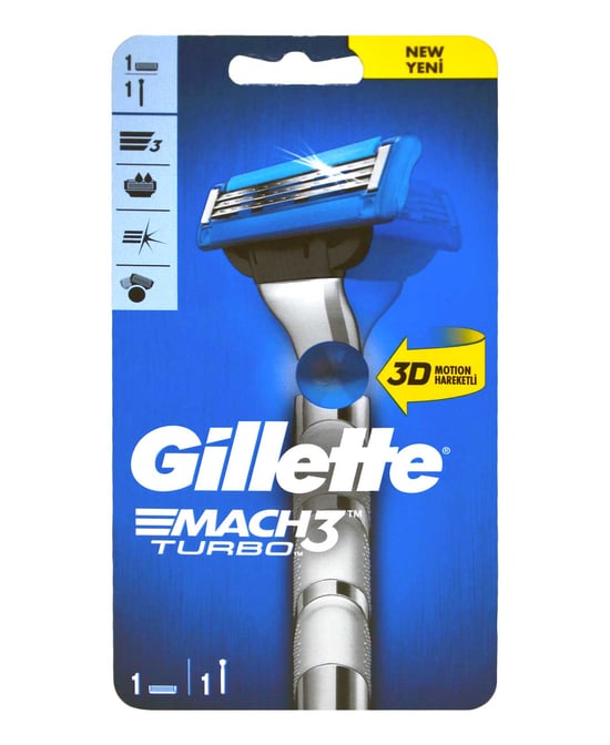 Gillette Mach 3 Turbo Tıraş Makinesi 1 Up 3d