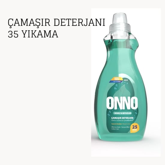 Onno Sıvı Çamaşır Deterjanı (renkli ve Siyahlar – 35 Yıkama)