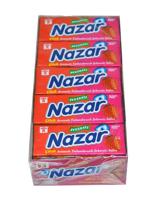 Nazar Sakız 20'li Paket Çilek Aromalı