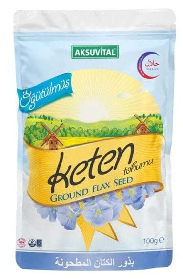 Aksuvital Öğütülmüş Keten Tohumu 100 Gr.