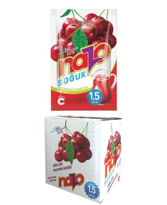 Nazo 24'lü Vişne Aromalı Toz İçecek