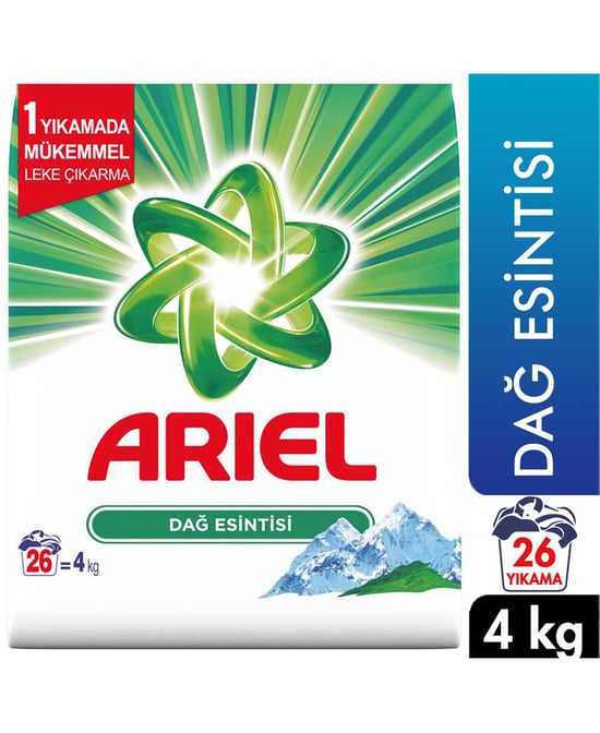 Ariel Toz Çamaşır Deterjanı 4 Kg 26 Yıkama Dağ Esintisi
