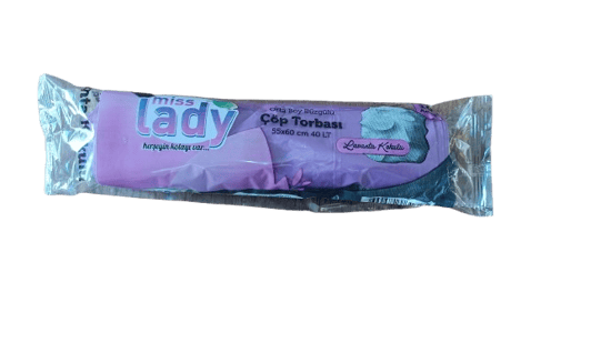 Miss Lady Lavanta Orta Boy Büzgülü Çöp Torbası 40Lt 55x60cm
