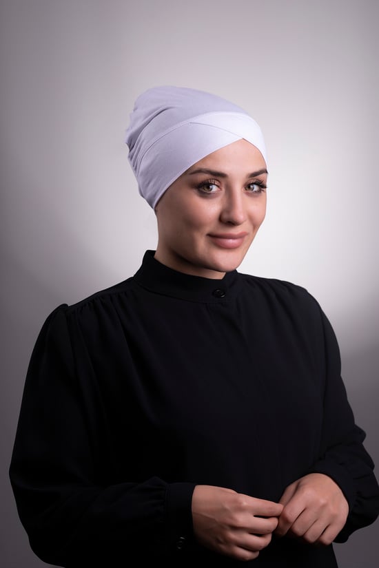Hürrem Bone Beyaz Pratik Hazır Geçmeli İç Bone Viskon Kumaş Çapraz Tek Bantlı 3004_42