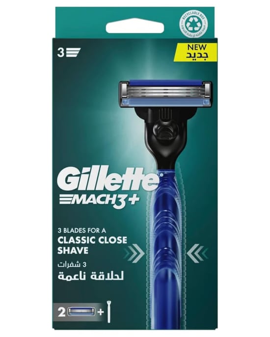 Gillette Mach 3 Tıraş Makinesi + 2 Yedek Bıçak