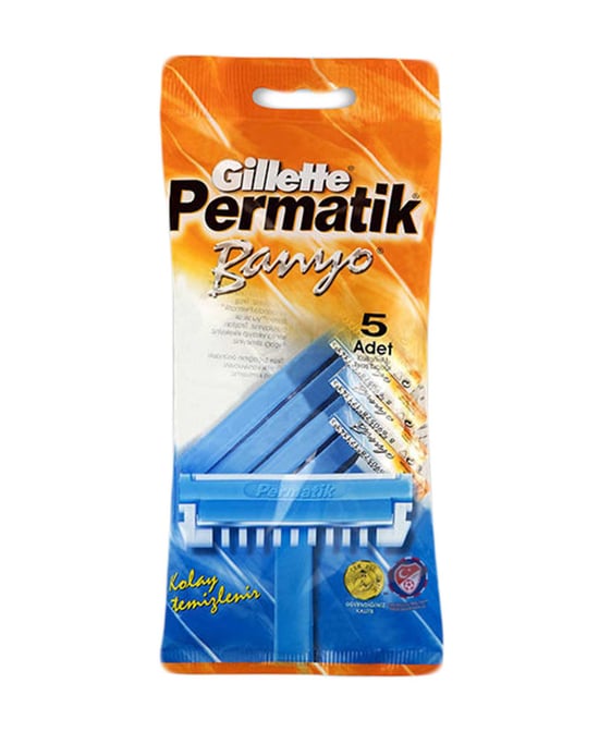 Gillette Permatik Tıraş Bıçağı 5'li Poşet Banyo