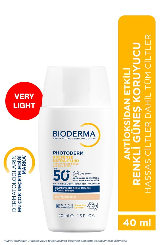 Bioderma Photoderm Xdefense Spf 50+ Very Light Renkli Güneş Kremi 40 Ml