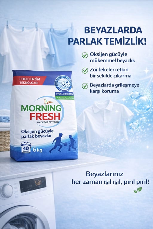 Morning Fresh Toz Matik Beyazlar 6 Kg