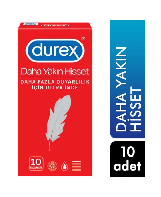 Durex Prezervatif 10'lu Daha Yakın Hisset