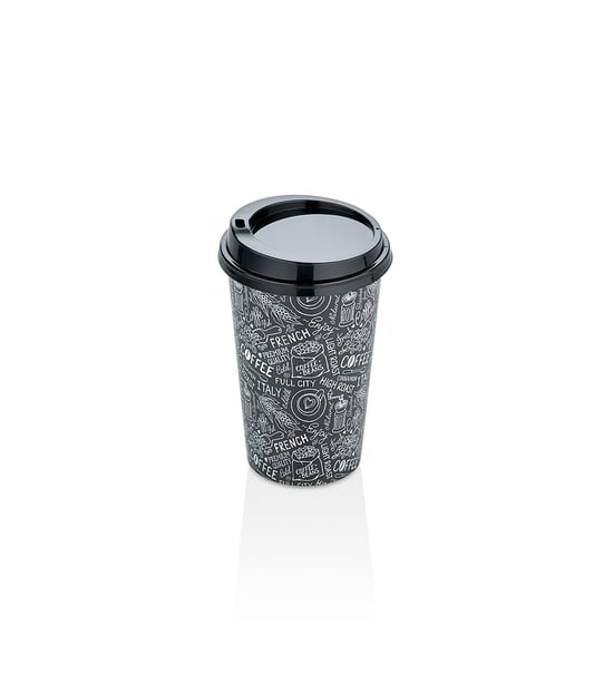 Akelim Kahve Bardağı Büyük 400 Ml-plastik Kahve Bardağı Desenli