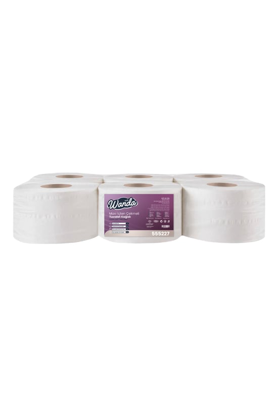 Wanda Soft Maxi Cimri Tuvalet Kağıdı 4 Kg 148m Rulo - 6'lı Paket - 2 Katlı, 13,5cm Yaprak Eni