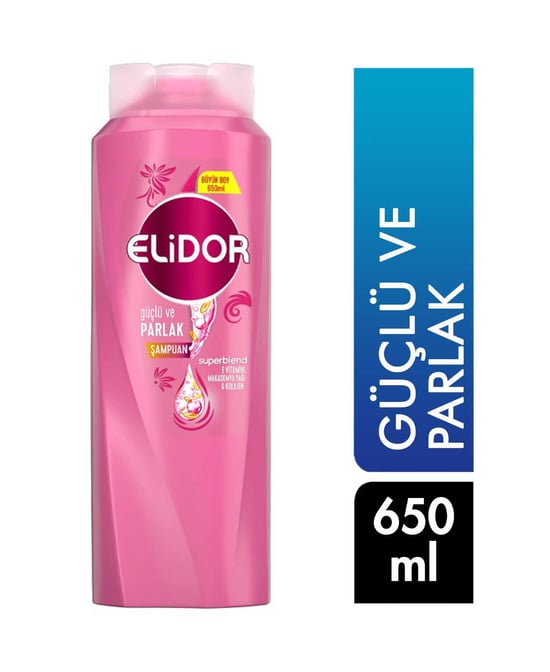 Elidor Şampuan 650 Ml Güçlü ve Parlak