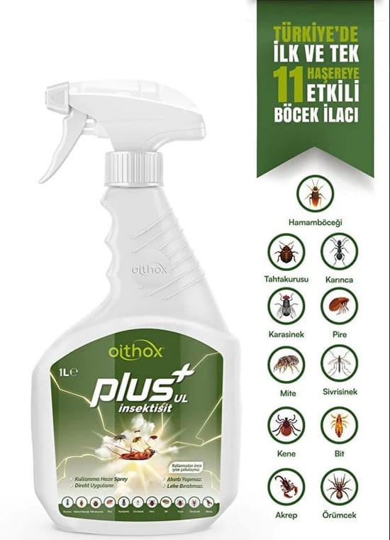 Oithox Plus İnsektisit 1 Litre Haşere İlacı (11 Haşereye Etkili)